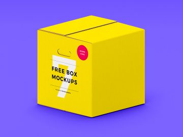 7 Box Mockups